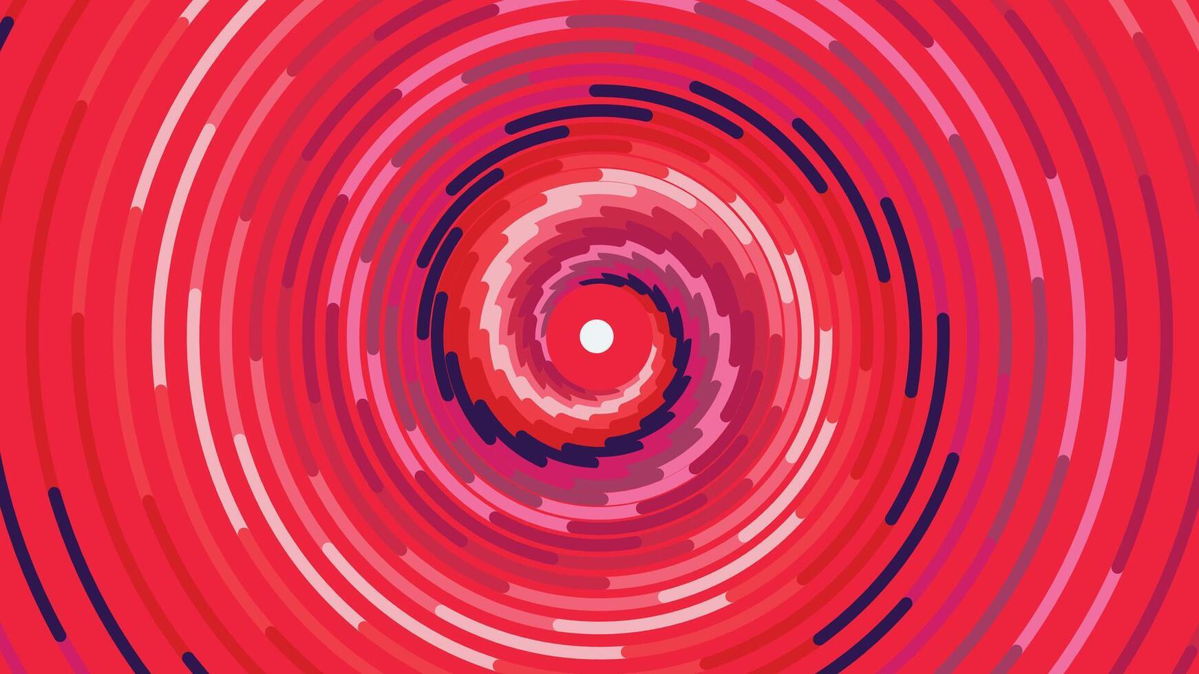 Abstract round vortex style spinning urgency red color contrast background. vector