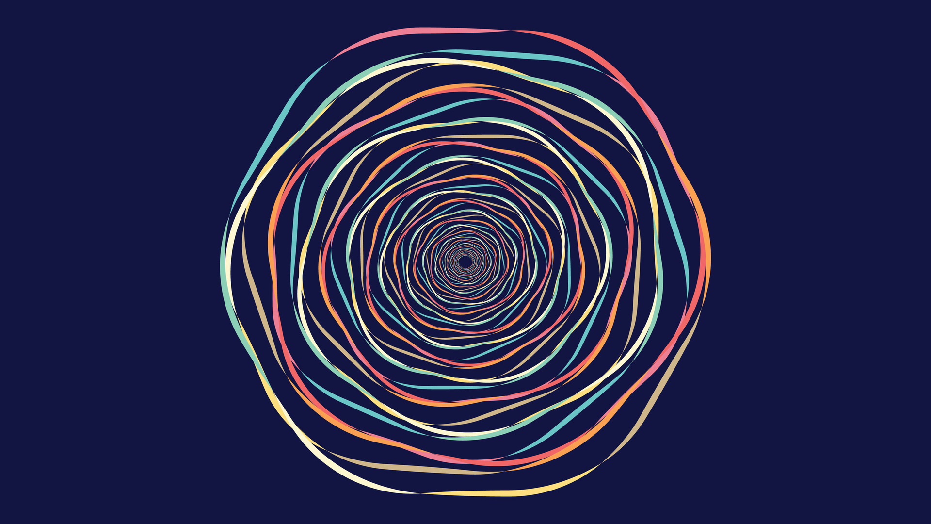 Abstract spiral spinning round vortex style urgency creative background