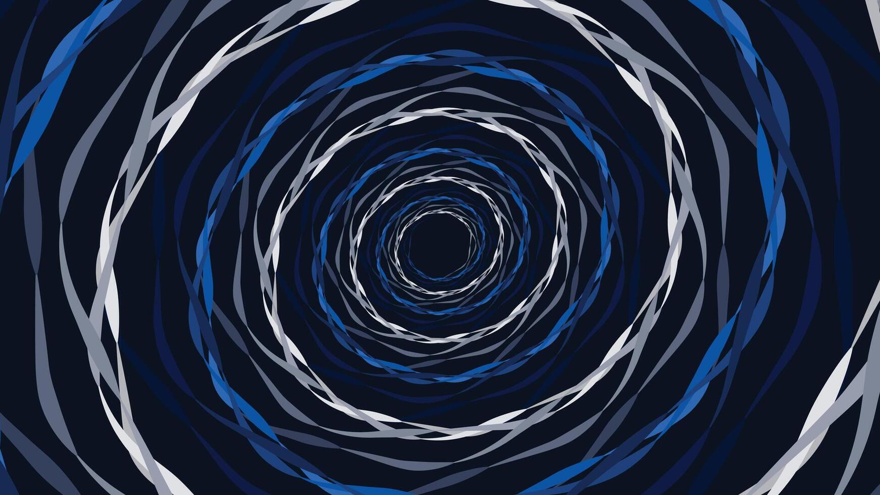 Abstarct spiral round vortex style creative data center background in dark blue color. This minimalist background can be used as a banner or wallpaper.It also can be presented as urgency. vector