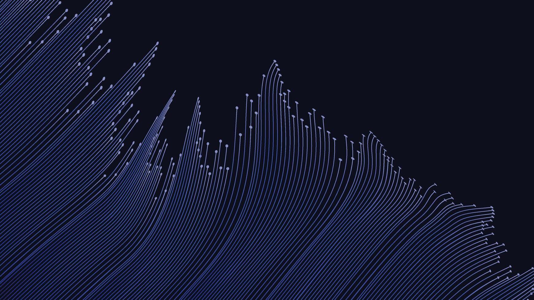 Abstract wavy data cycle simple urgency connection background. vector