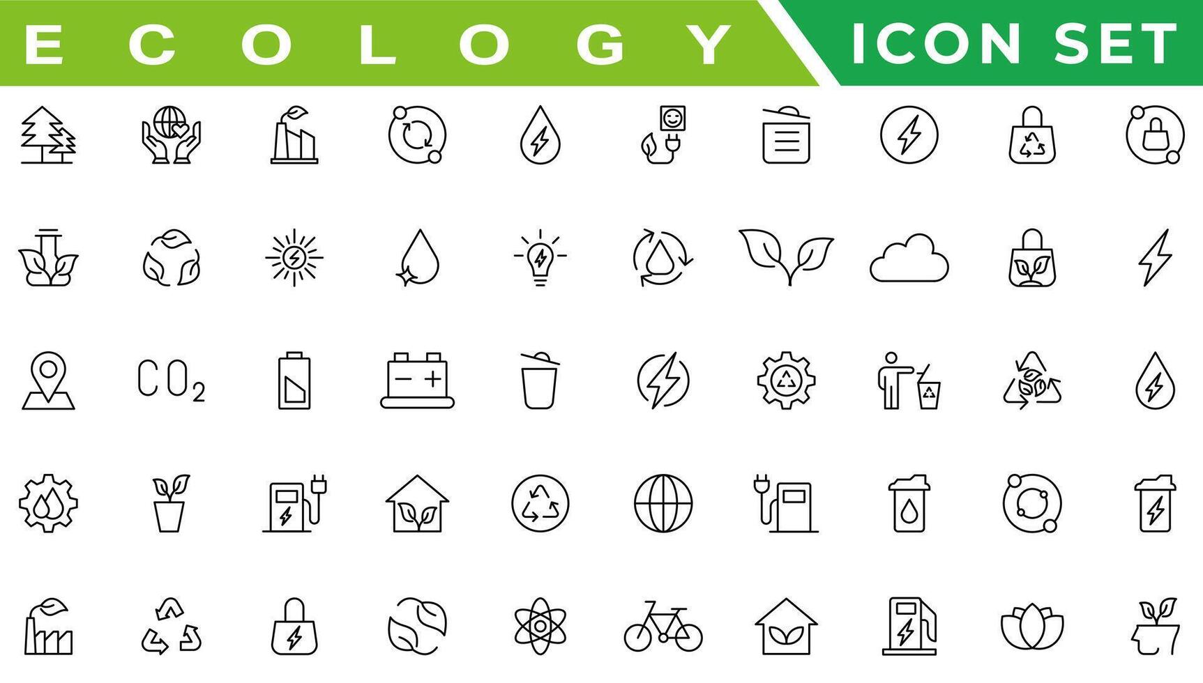 Ecology icons set. Nature icon. Eco green icons. vector