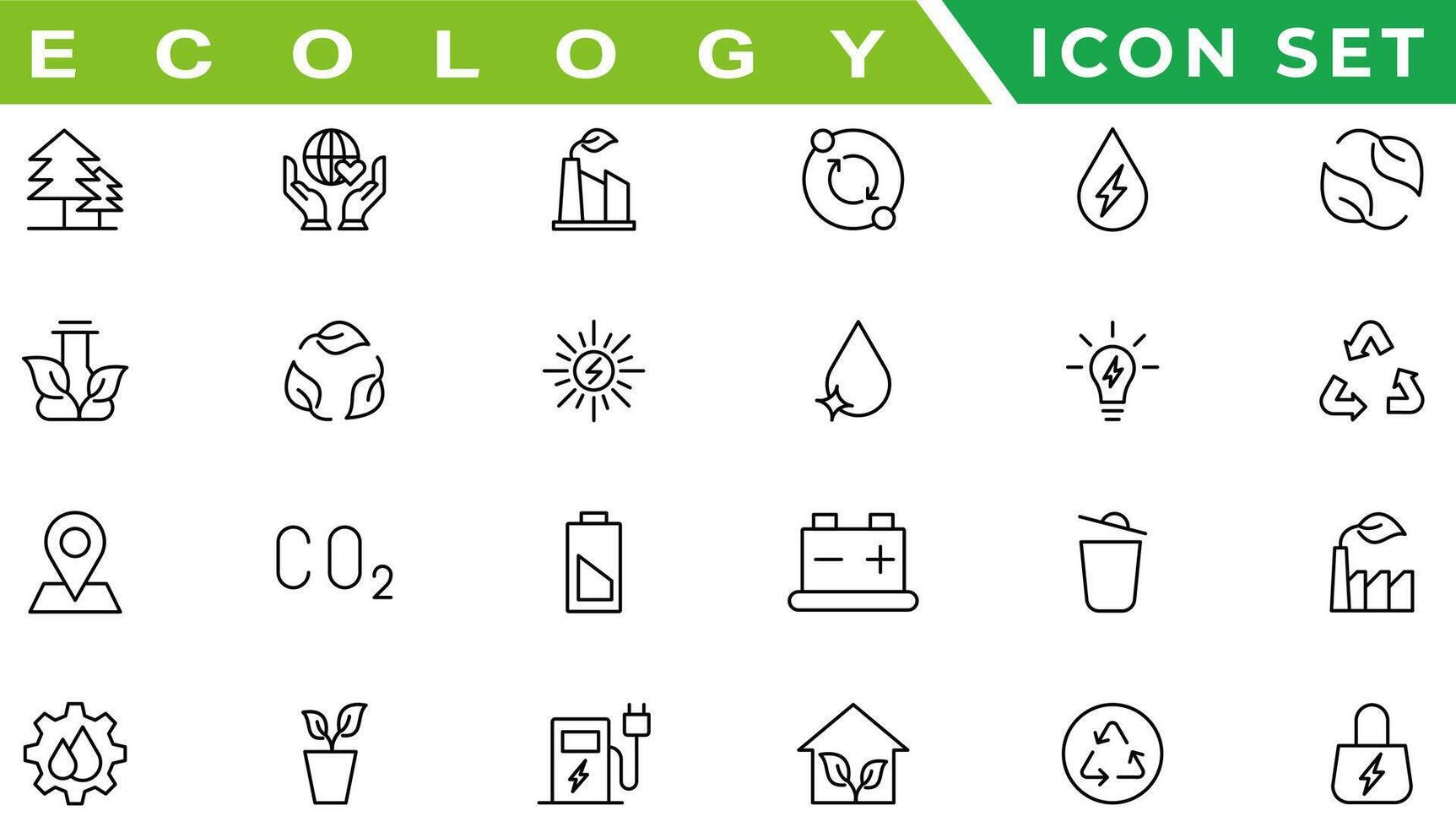 Ecology icons set. Nature icon. Eco green icons. vector