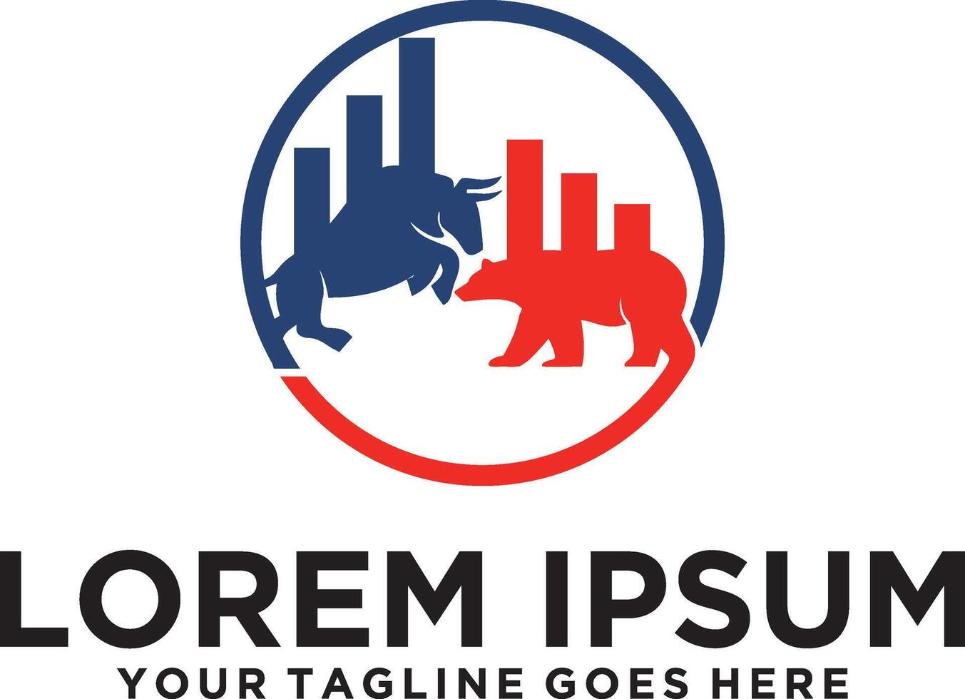 Bullish and Bearish Market logo vector