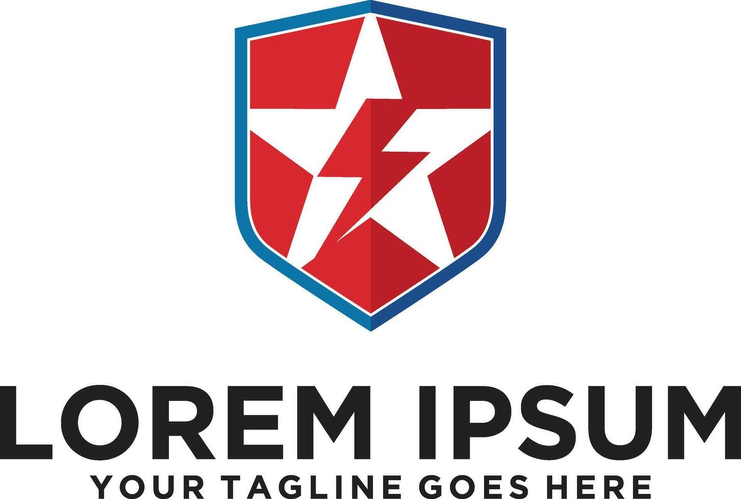 Star Energy Shield logo idea vector