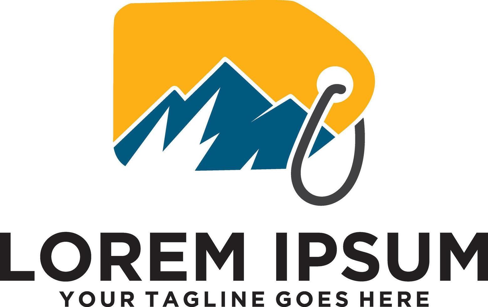 Mountain Ticket Solution logo idea vector