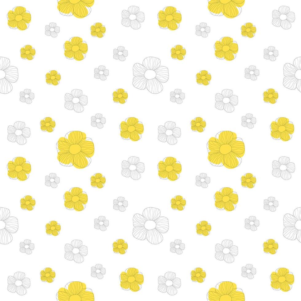 floral seamless pattern vector
