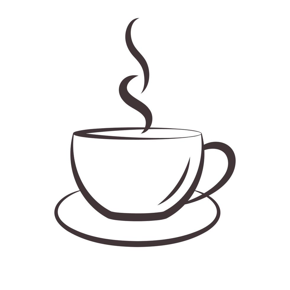 coffee cup icon vector