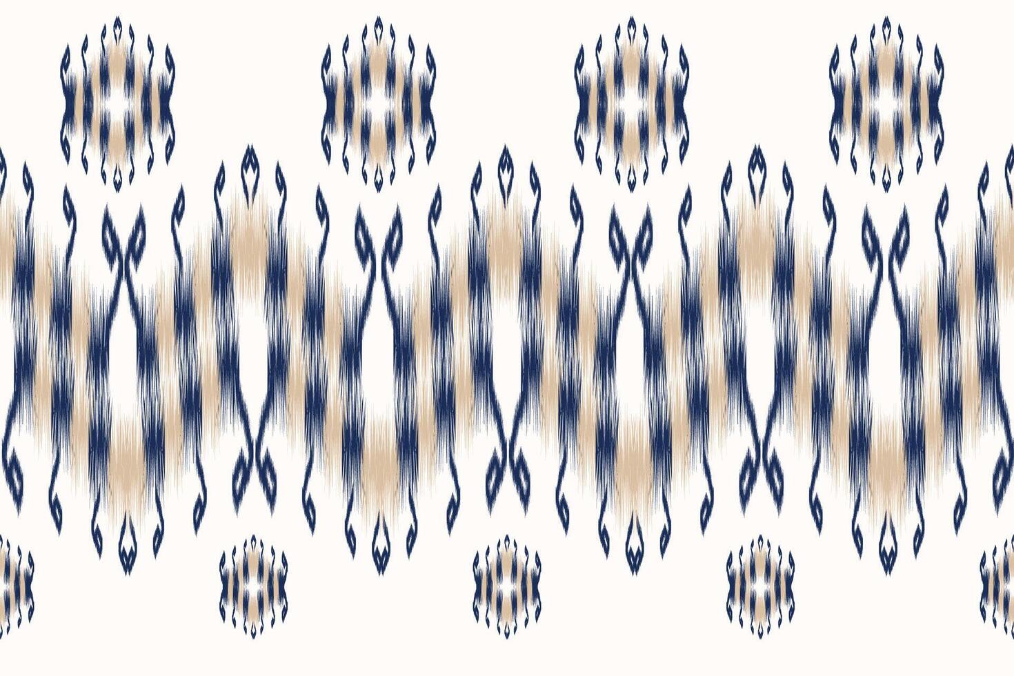 fabric ikat seamless pattern geometric ethnic traditional embroidery style.Design for background,carpet,mat,sarong,clothing, illustration. vector