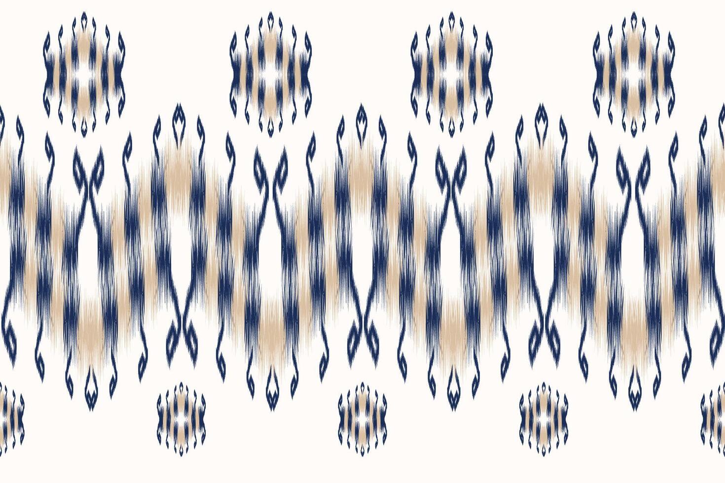 tela ikat de patrones sin fisuras estilo de bordado tradicional étnico geométrico. diseño para fondo, alfombra, estera, sarong, ropa, ilustración. vector