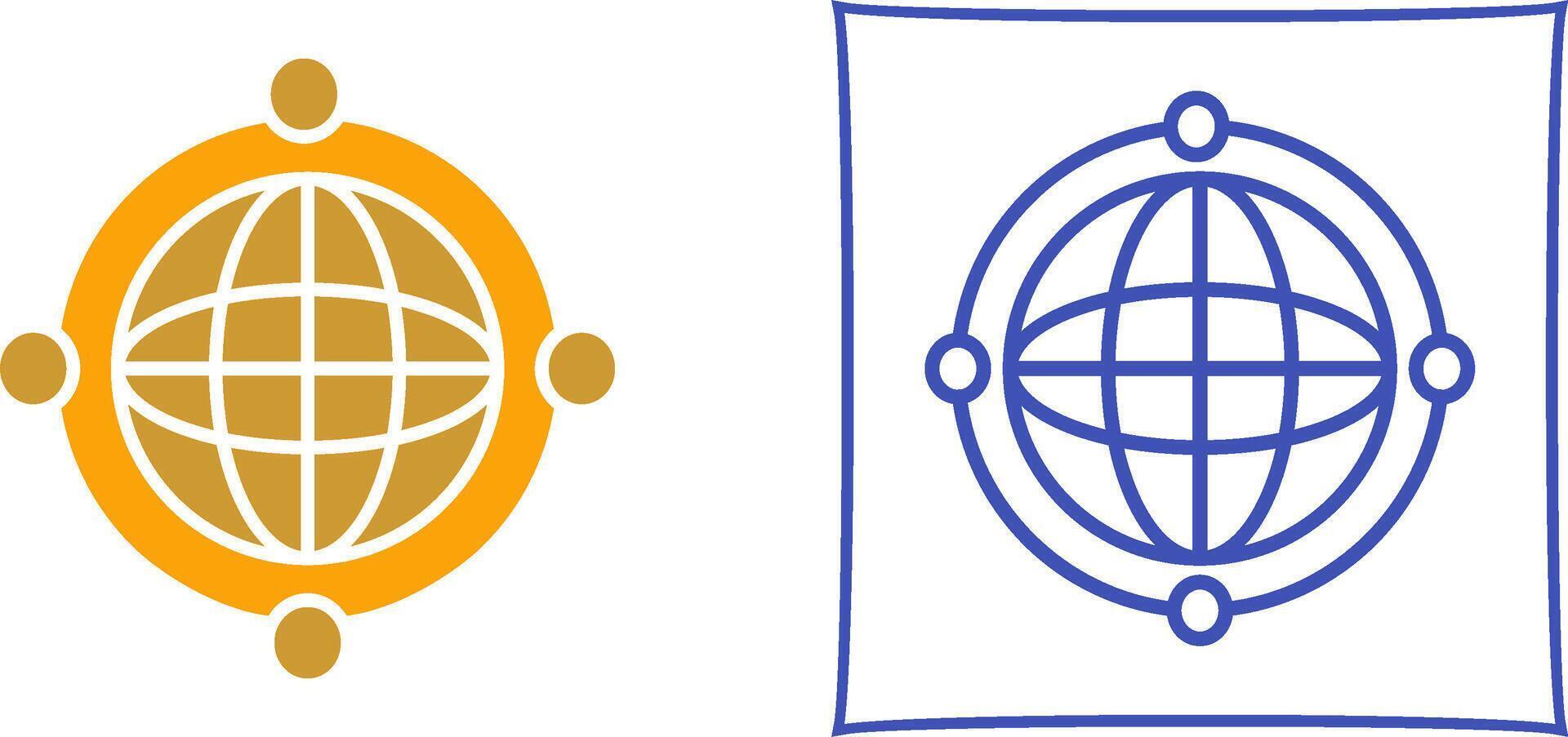 Worldwide Web Icon Design vector