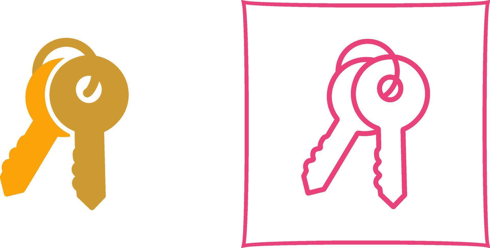 Keys Icon Design vector