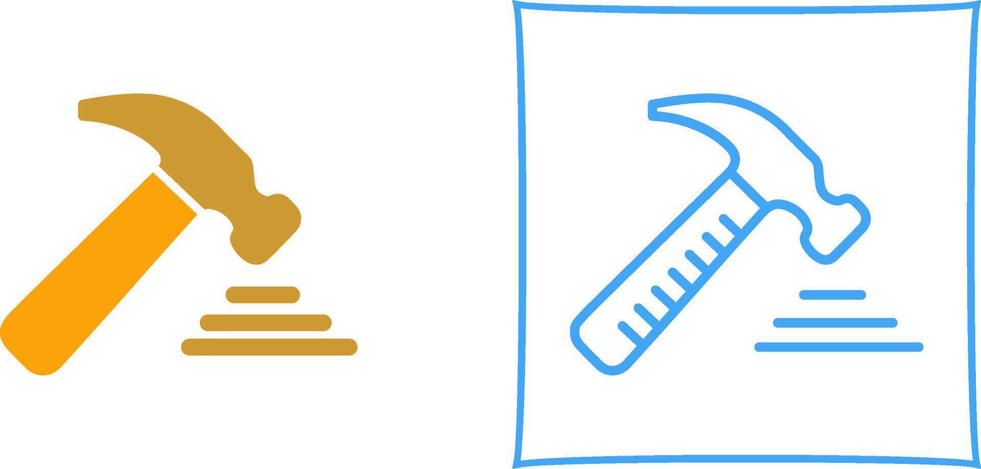 Hammer Tool Icon Design vector