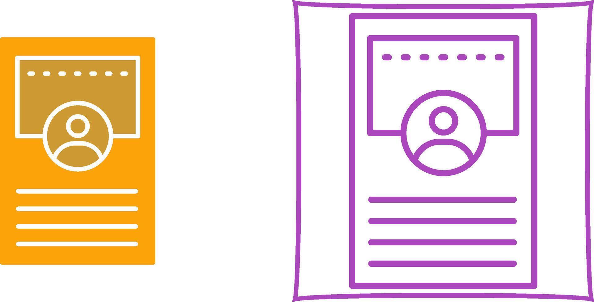 Profile Icon Design vector
