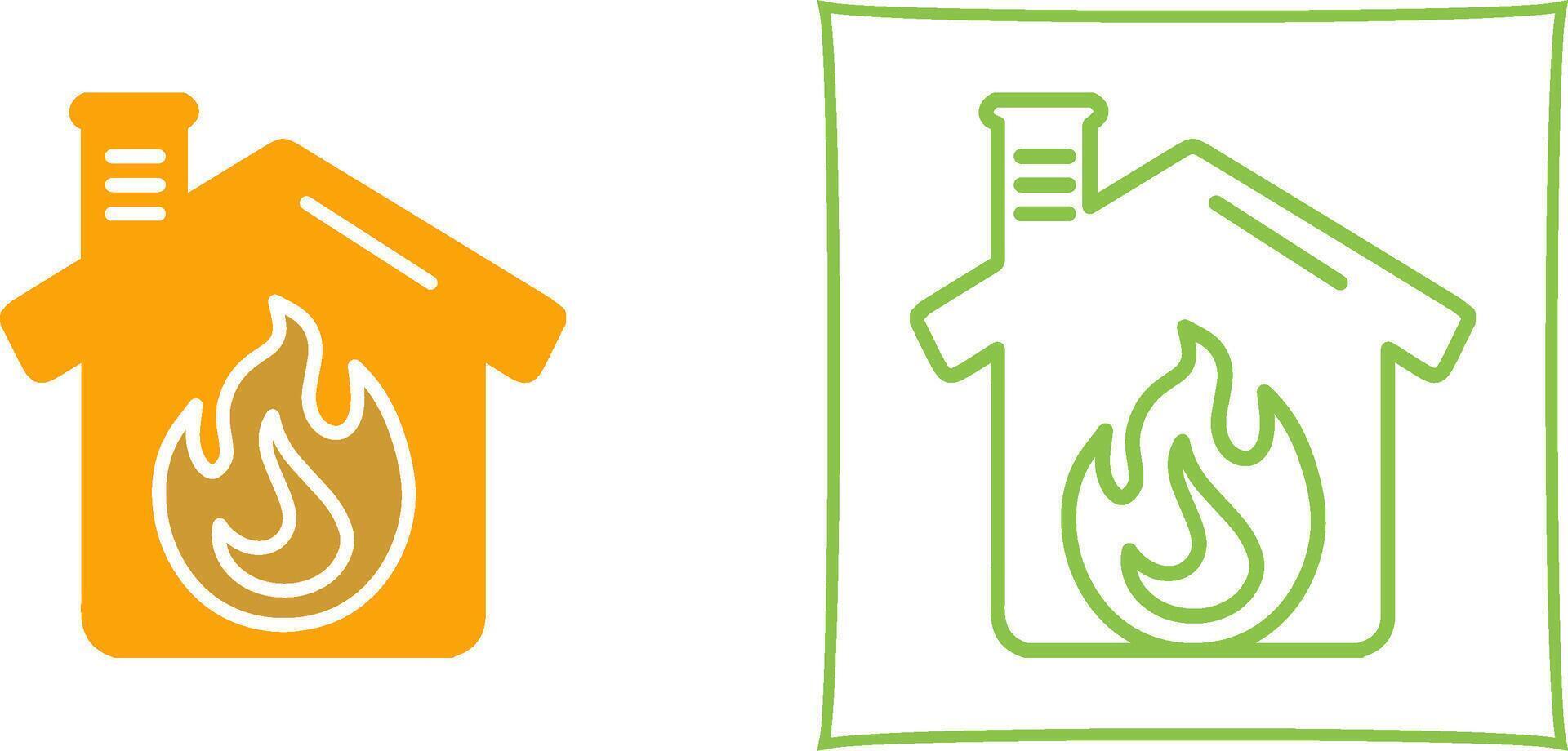 Housefire Icon Design vector