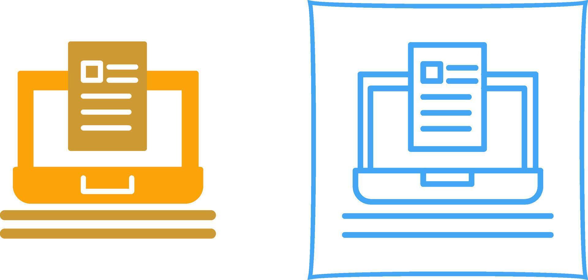 Blog Icon Design vector