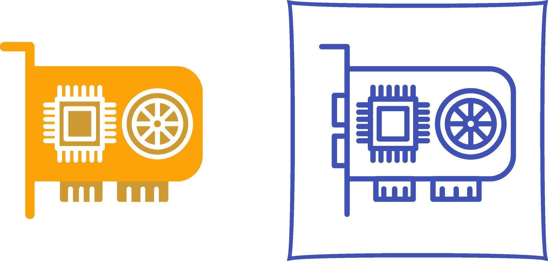 GPU Icon Design vector