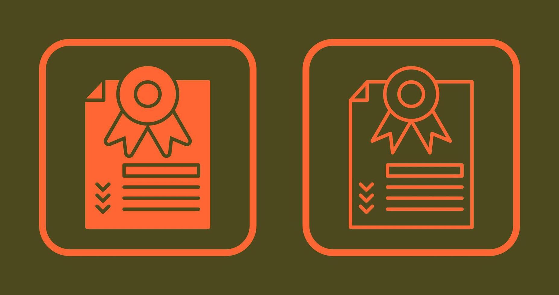 certificate Icon Design vector