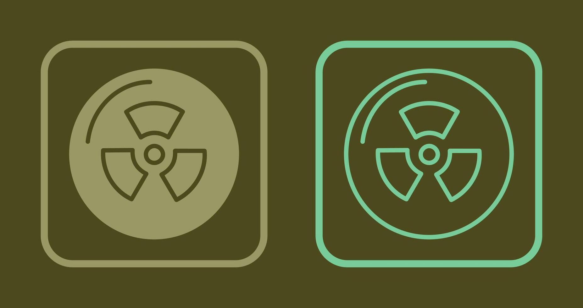 Radiation Icon Design vector