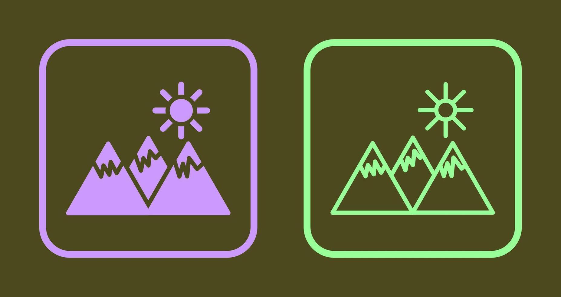 Mountain Icon Design vector