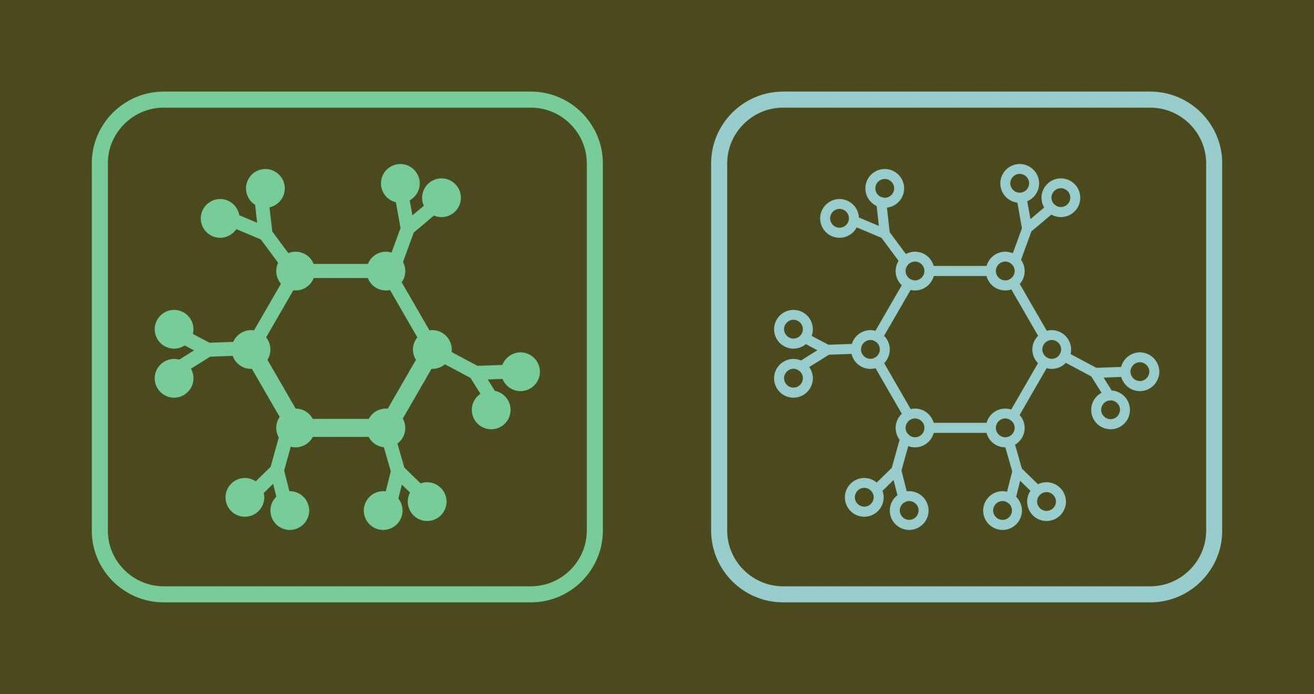 Molecule Icon Design vector