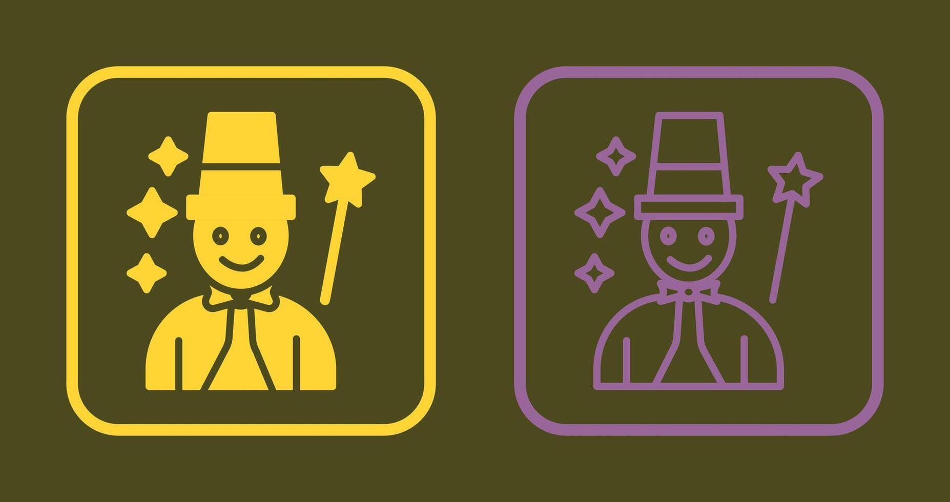 Magician Icon Design vector