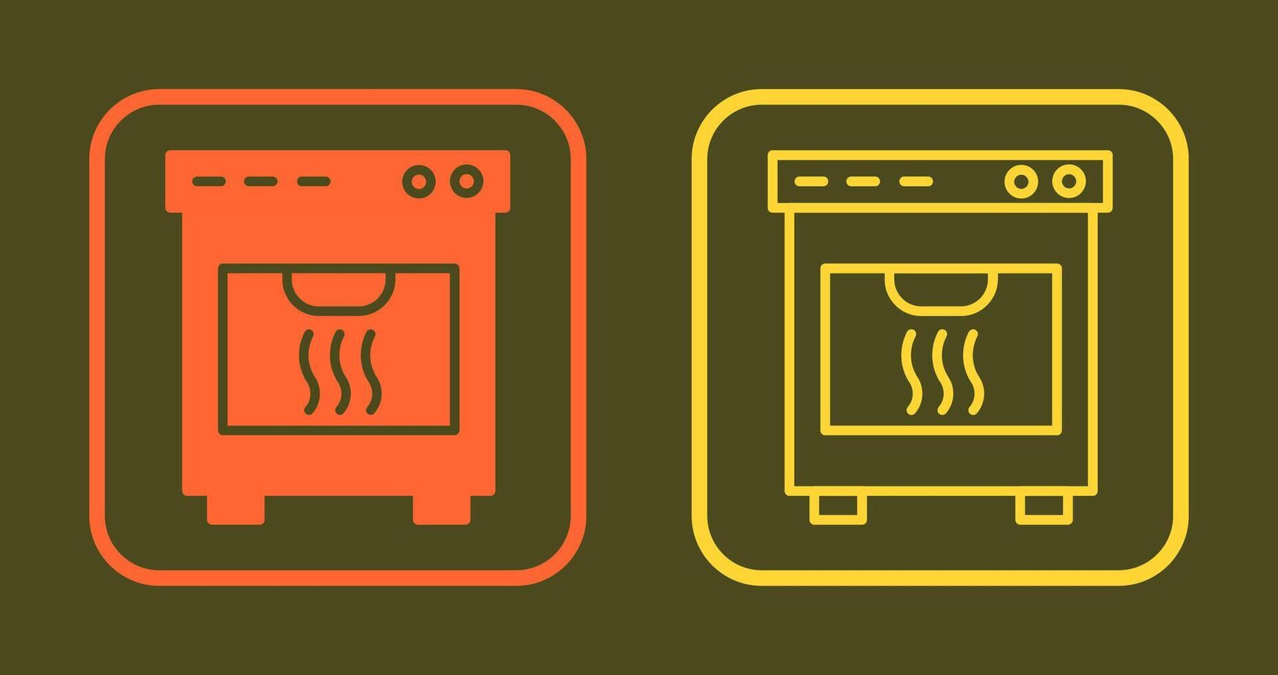 Oven Icon Design vector