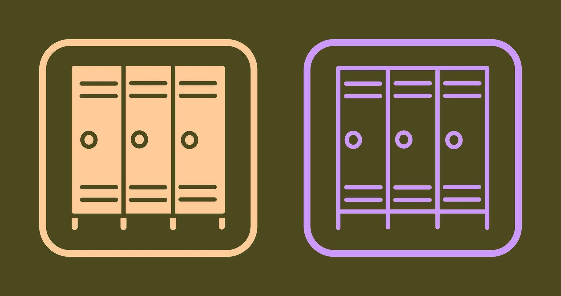 Lockers Icon Design vector