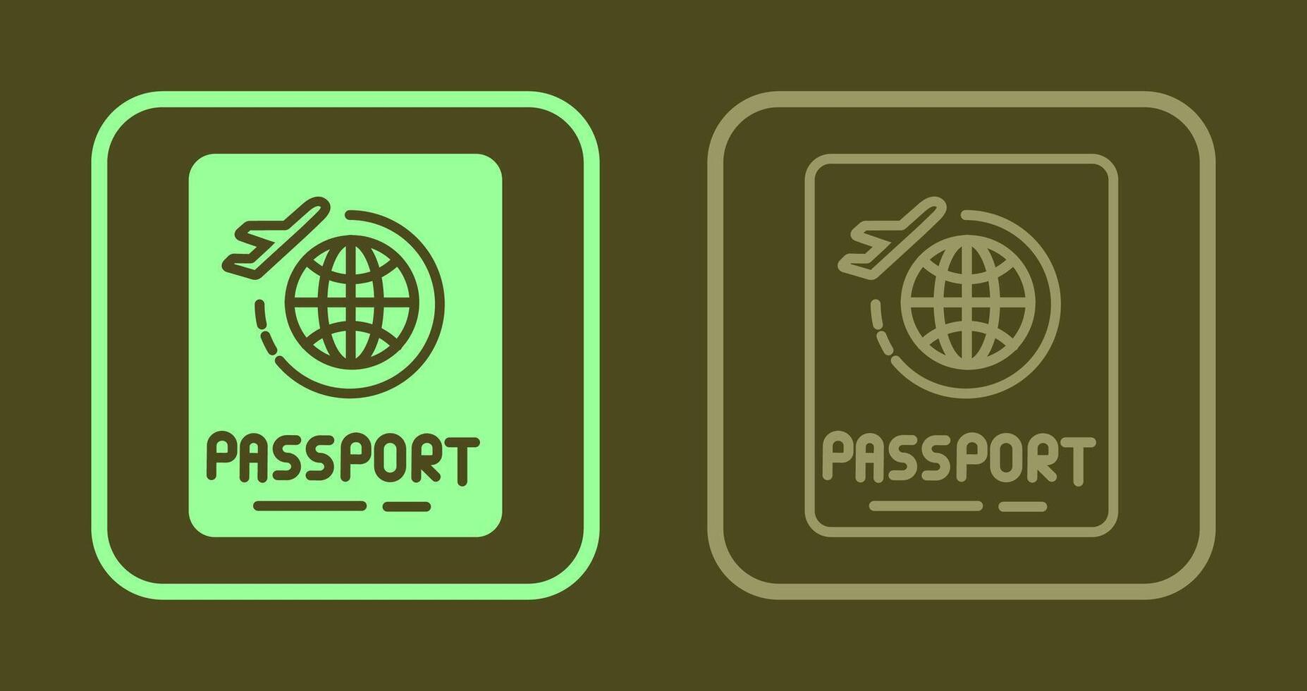 Passport Icon Design vector