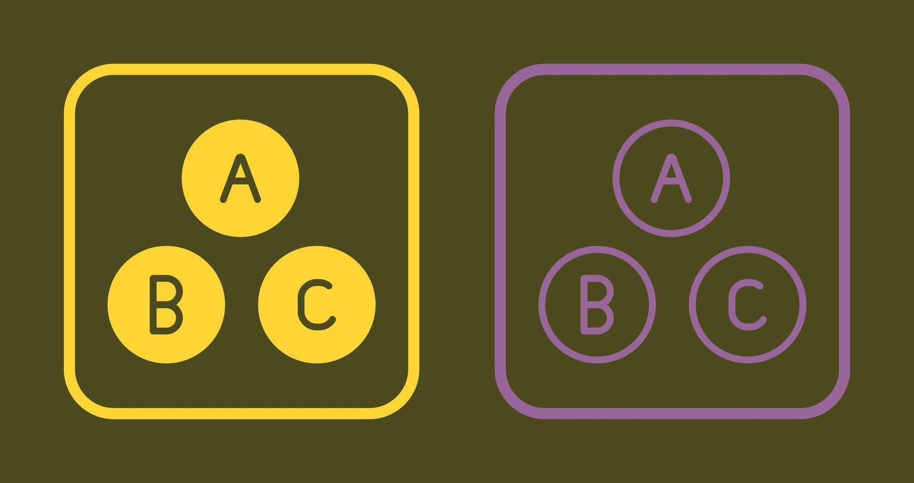 Alphabet Icon Design vector