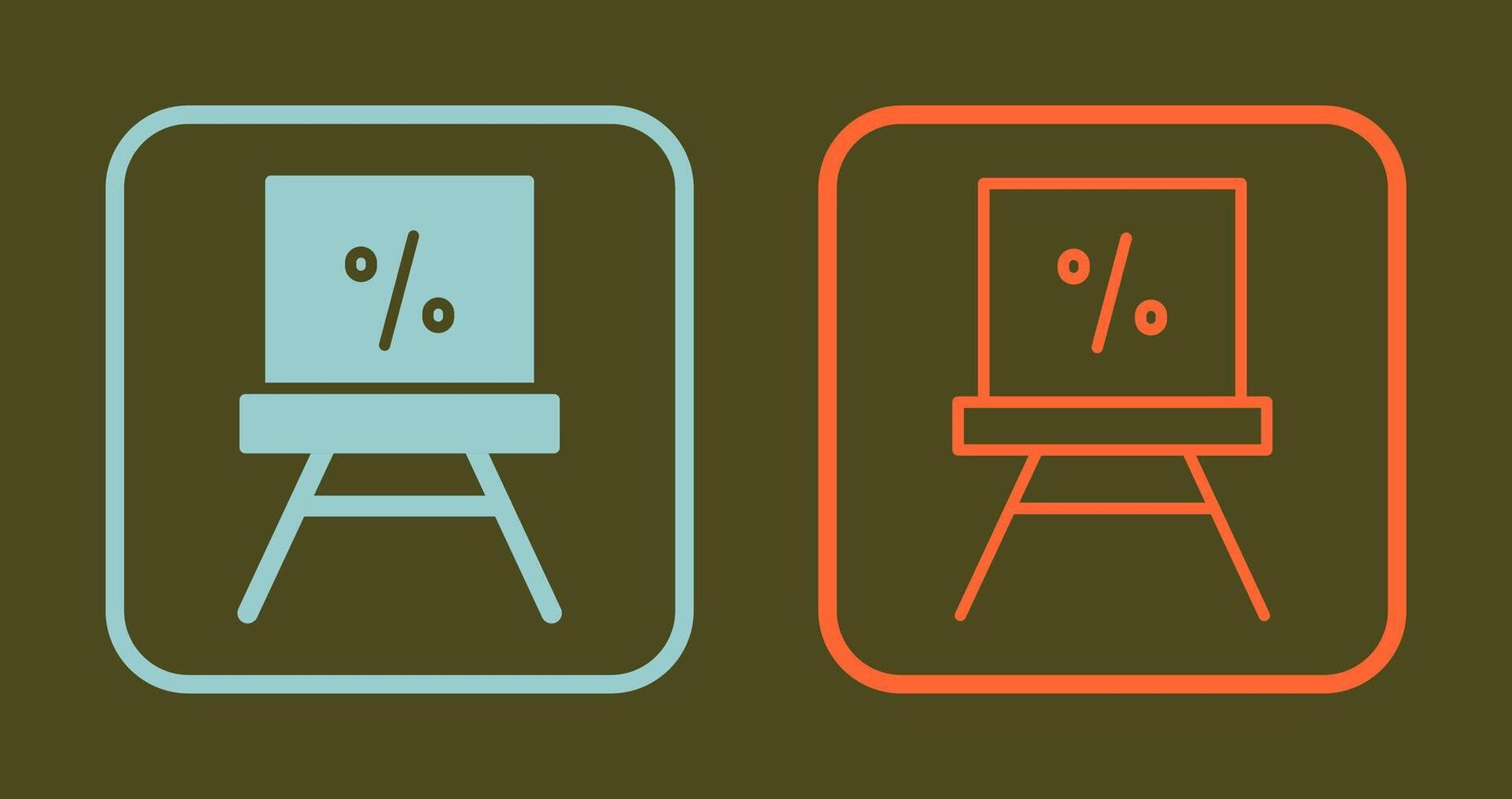 Percentage Icon Design vector