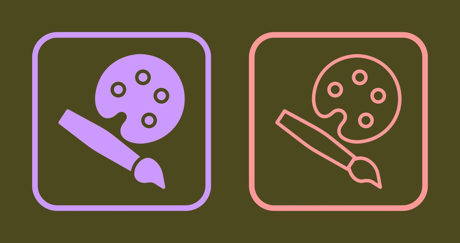 Palette Icon Design vector