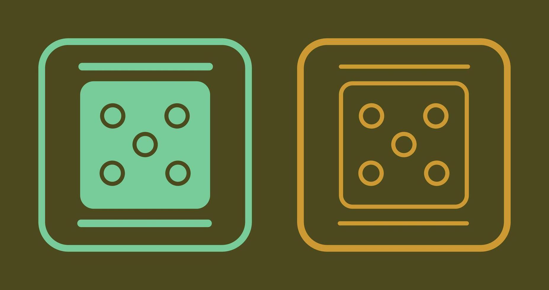 Dice Icon Design vector