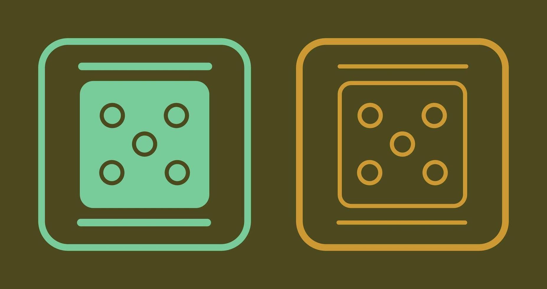 Dice Icon Design vector