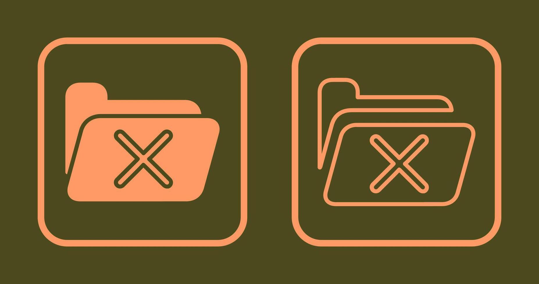 Delete Icon Design vector