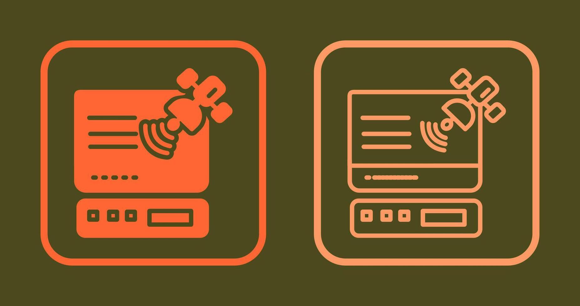 Satellite Icon Design vector