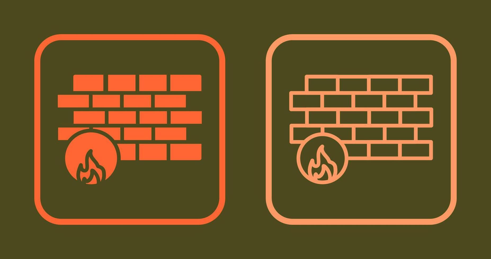 Firewall Icon Design vector
