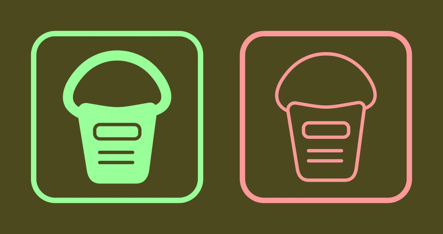 Bucket Icon Design vector