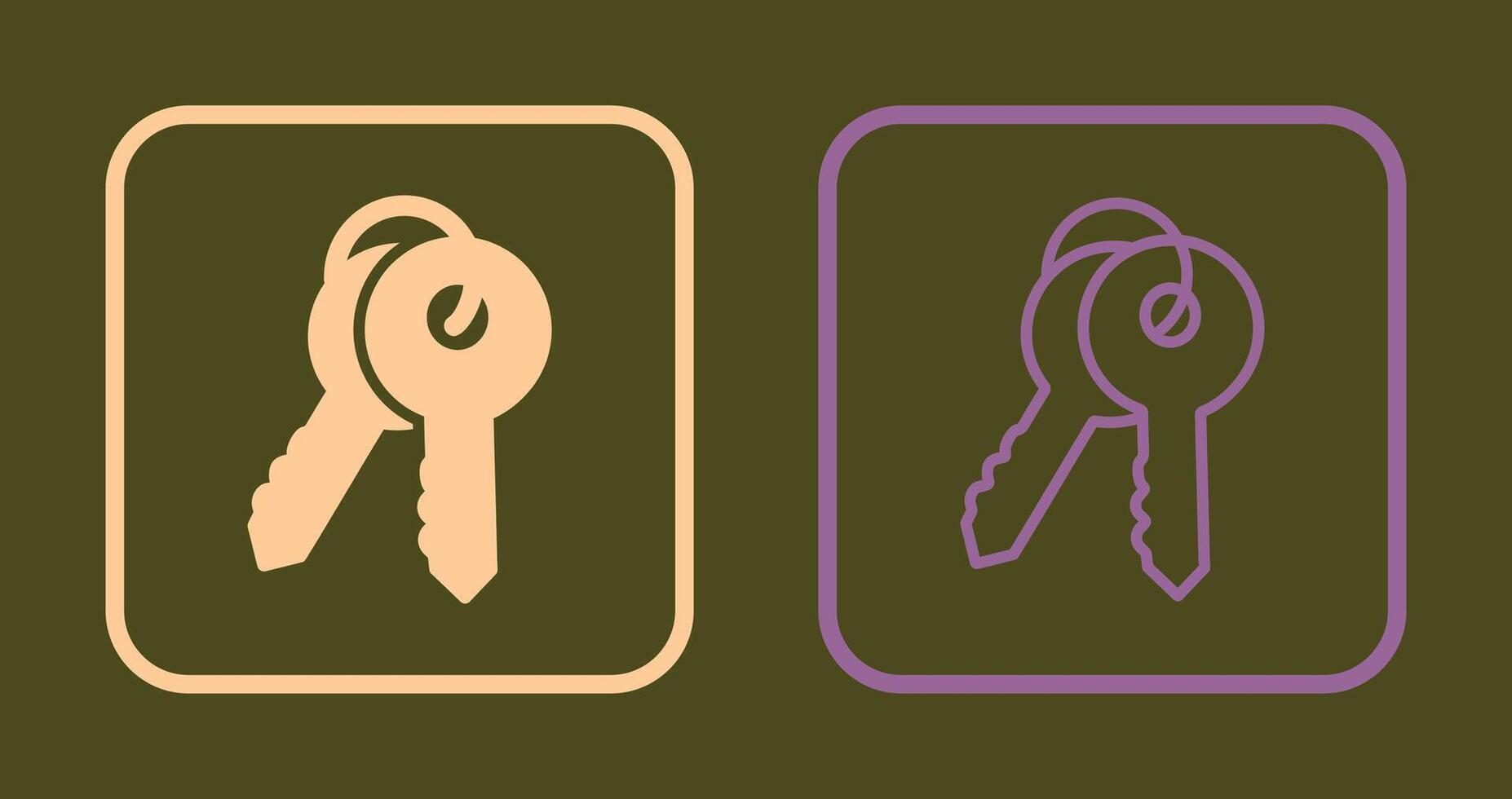 Keys Icon Design vector