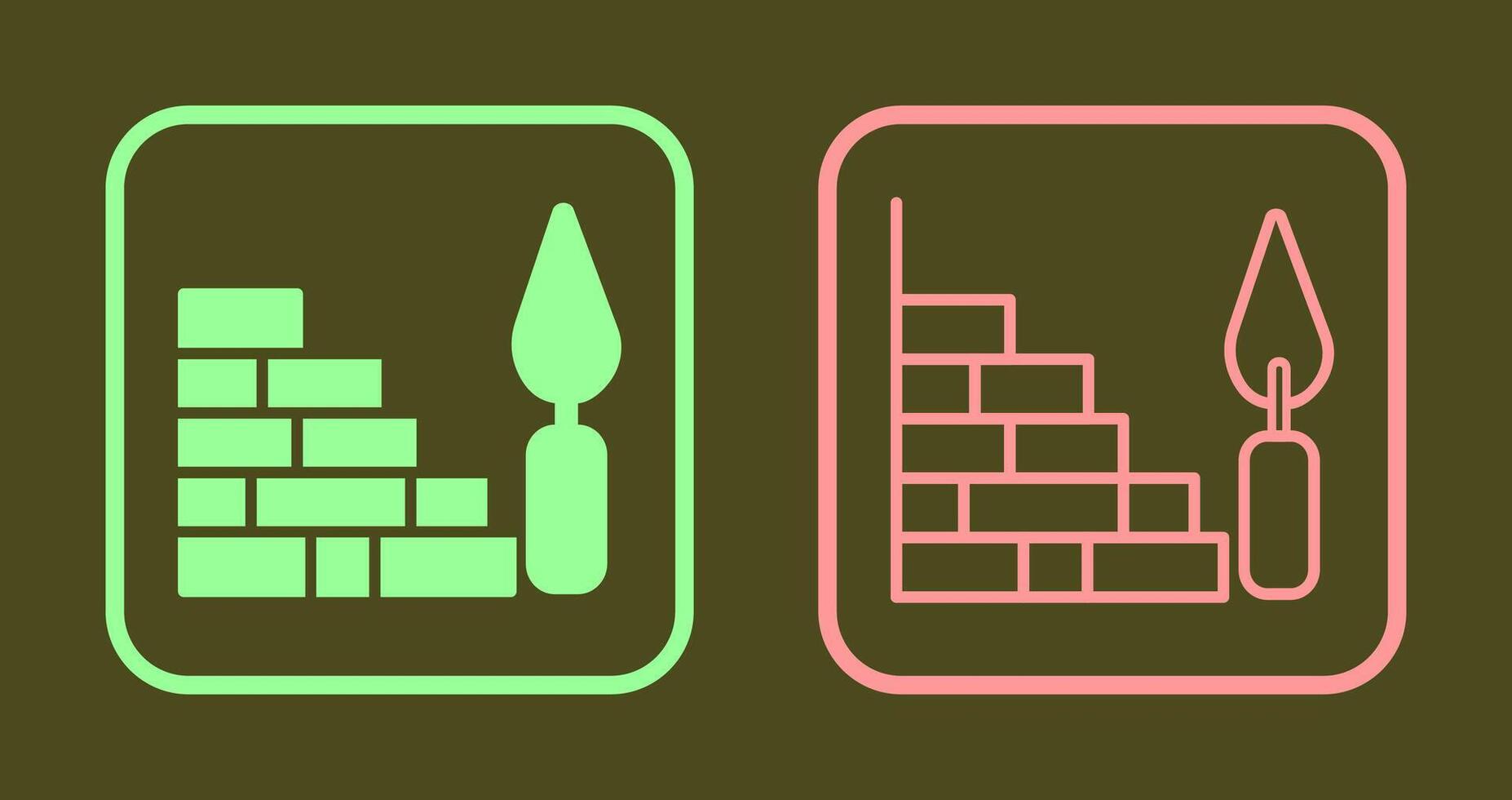Bricks Icon Design vector