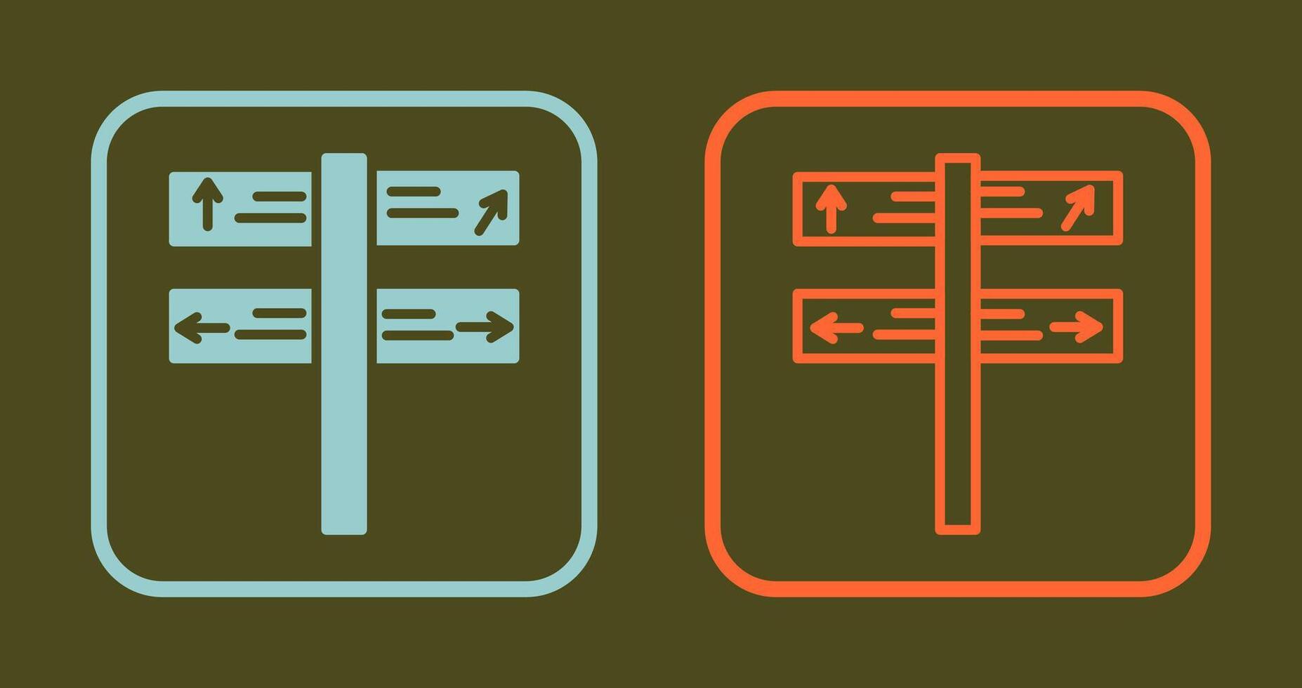 Direction Icon Design vector