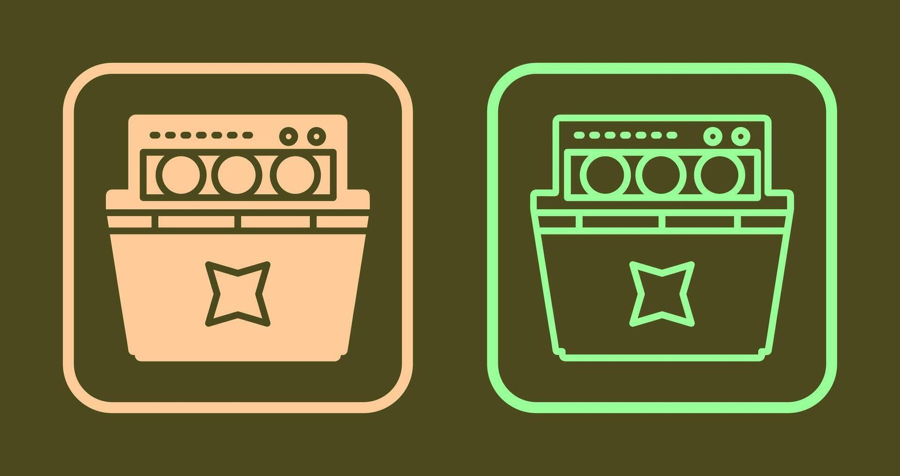 Dishwasher Icon Design vector