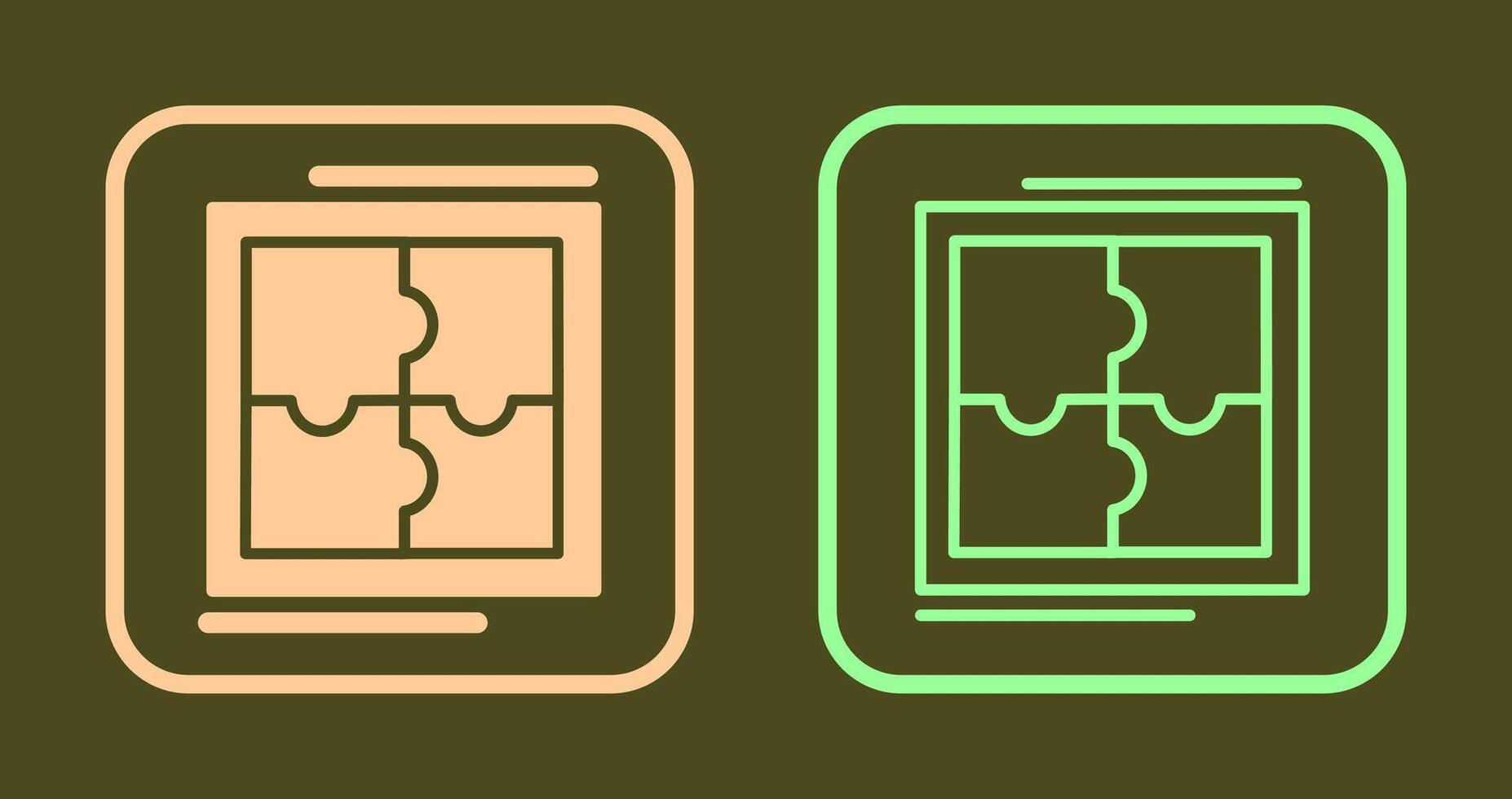 Puzzle Icon Design vector