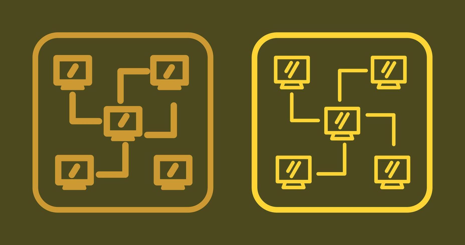Network Icon Design vector
