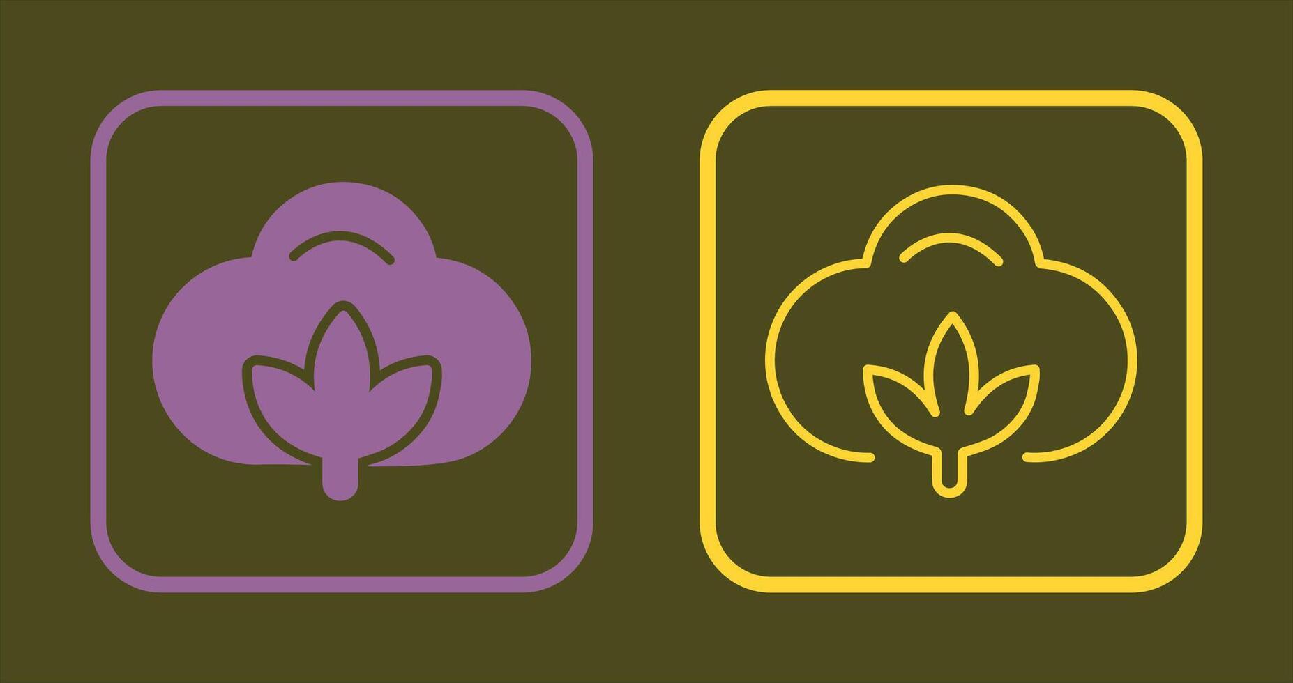 Cotton Icon Design vector