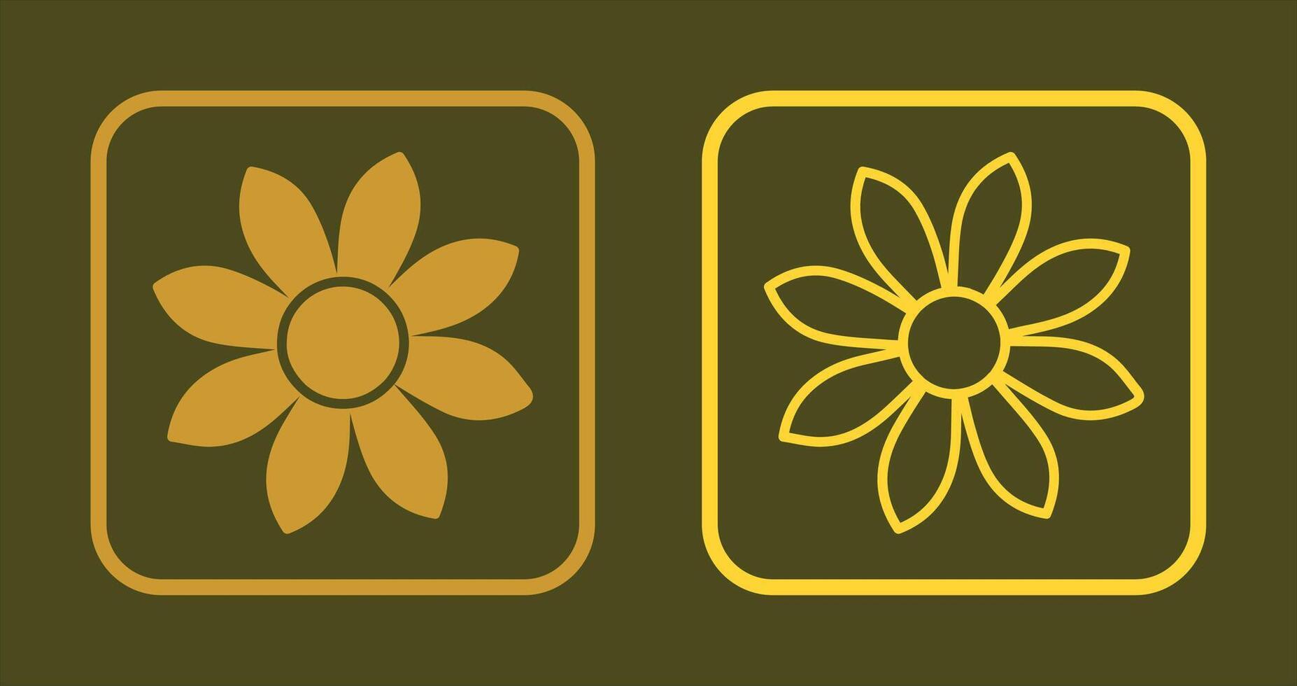 Floral Icon Design vector