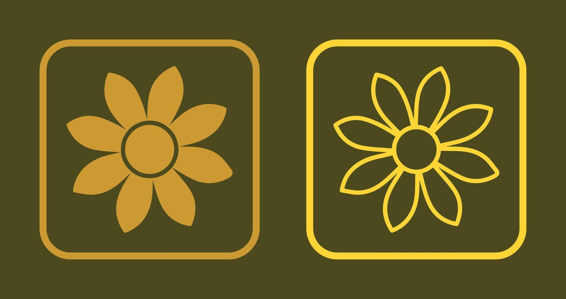 Floral Icon Design vector