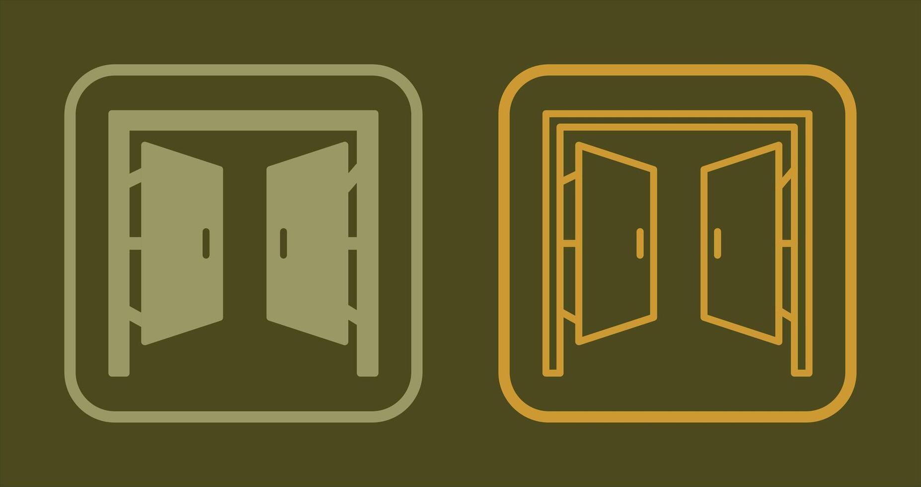 Doors Icon Design vector