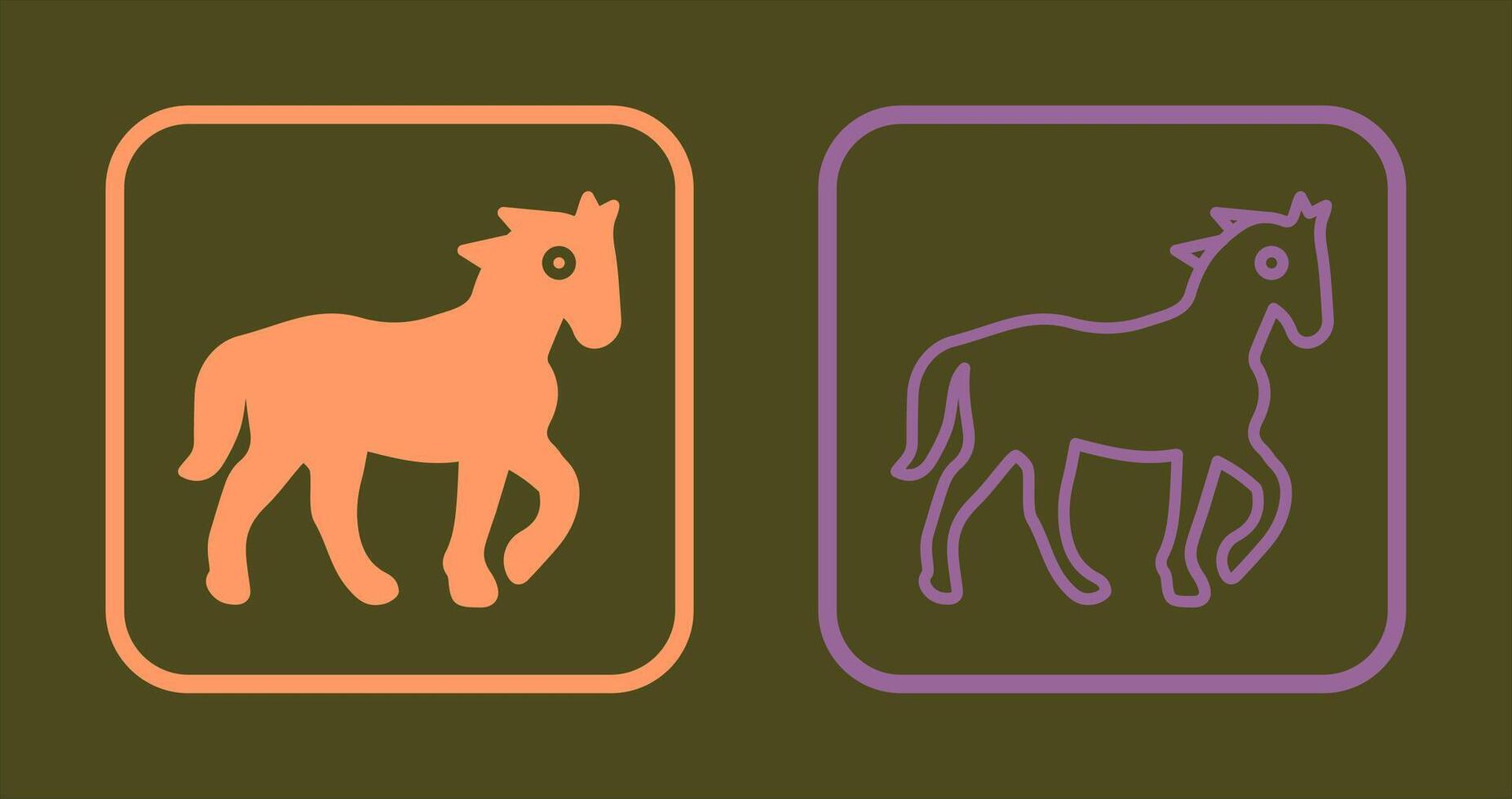 diseño de icono de caballo vector