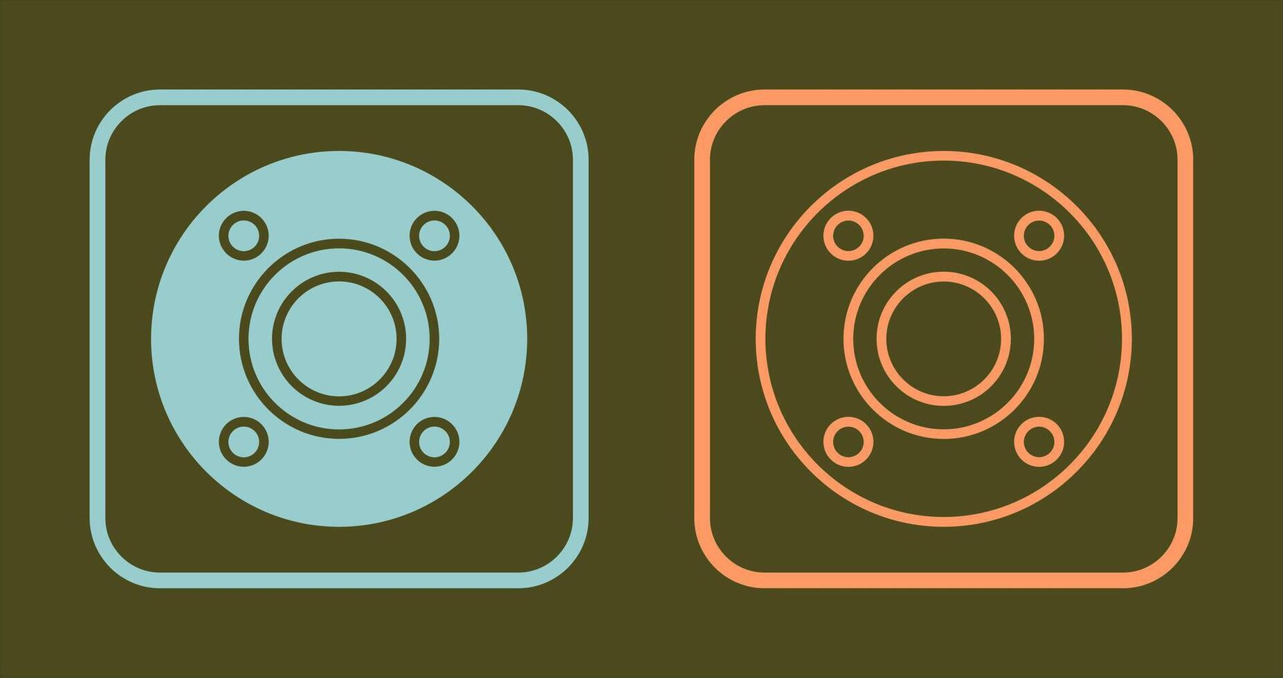 Flange Icon Design vector