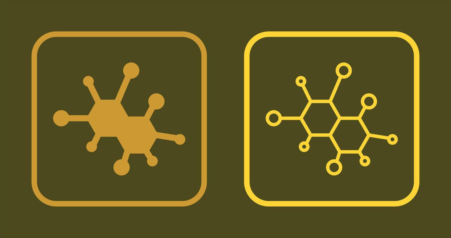 Molecule Icon Design vector